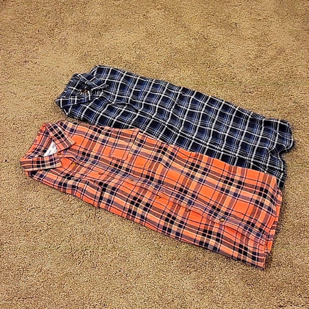 Men's bundle of 2. Free Swingin' Flannel Untucked Shirt
